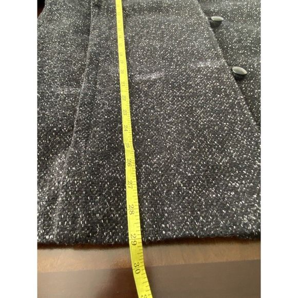 New York‎ Girl Vintage Wool Blend Jacket Coat - Size 12 - Black & Gray - Picture 14 of 14
